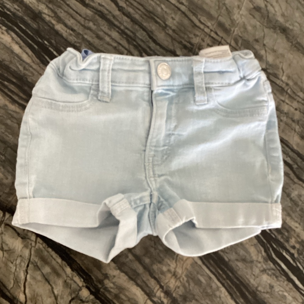 H&M Sky Blue Denim Shorts for girls